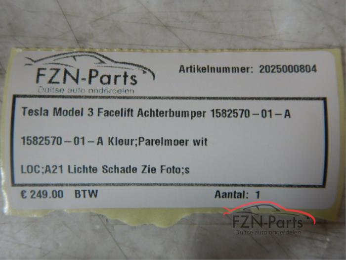 Tesla Model 3 Facelift Achterbumper