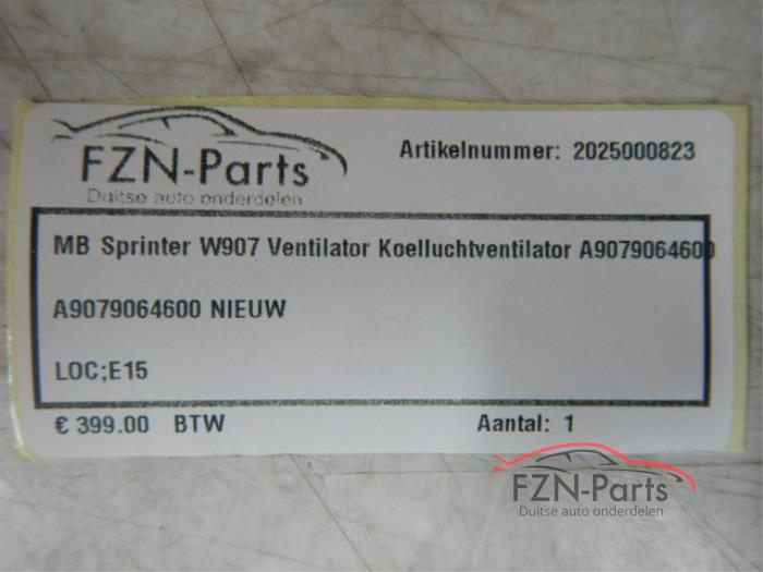 Mercedes-Benz Sprinter W907 Ventilator Koelluchtventilator