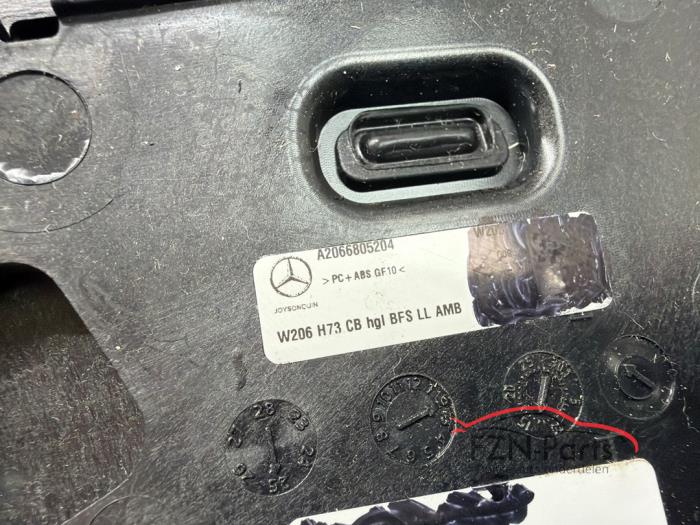 Mercedes-Benz C-Klasse W206 Carbon Dashboard lijst inleg sierlijst