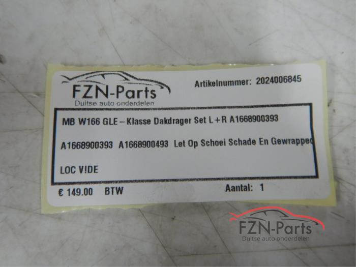 Mercedes-Benz GLE W166 Dakdrager Set Links+Rechts