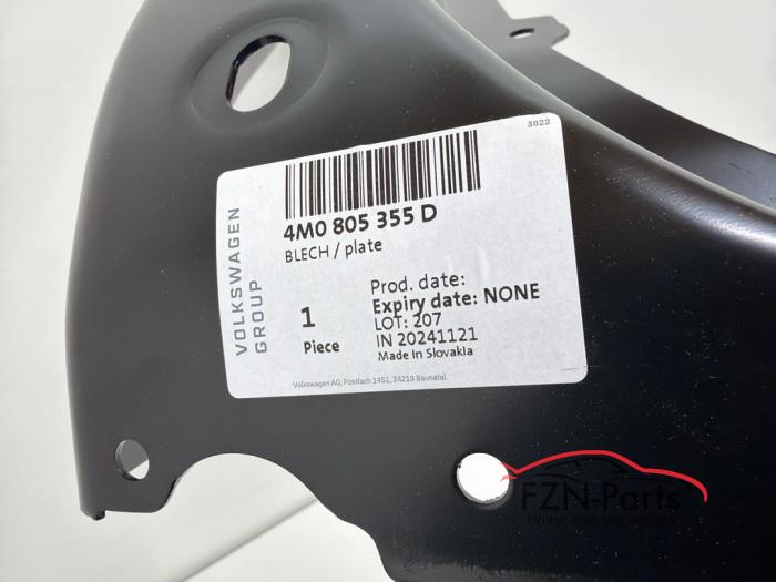 Audi Q7 4M Chassis balk verbindingsplaat nieuw