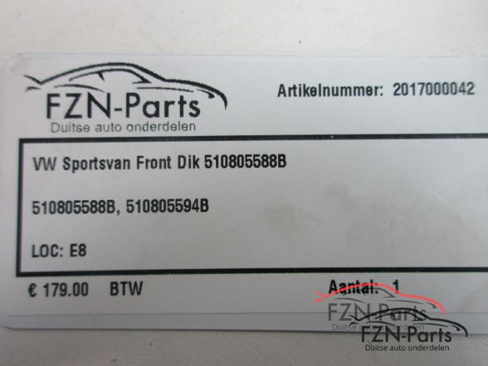 VW Sportsvan Front Dik
