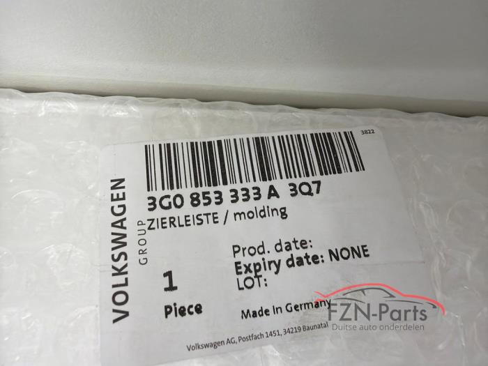 VW Passat B8 Sierlijst portier links achter