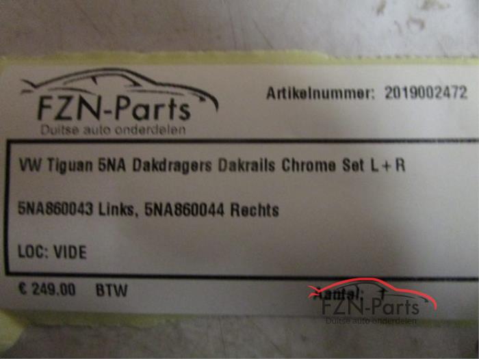 VW Tiguan 5NA Dakdrager set links rechts