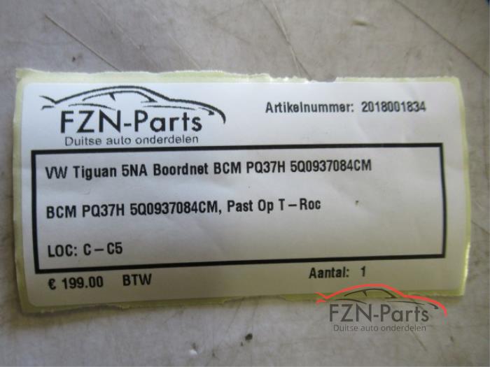 VW Tiguan 5NA Boordnet BCM PQ37H BCM PQ37H 