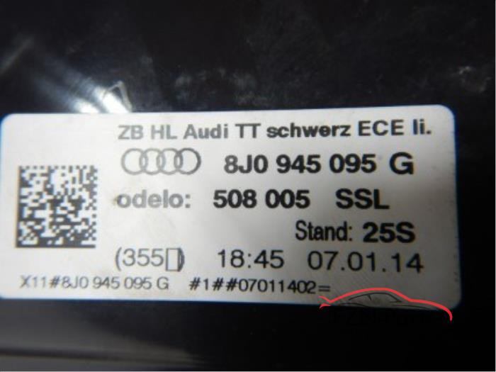 Audi TT 8J Facelift Achterlicht Links