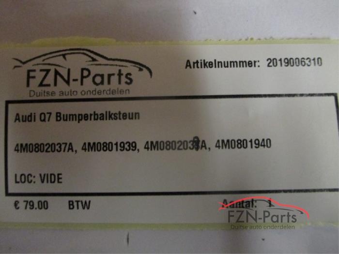 Audi Q7 4M Bumperbalk steunen