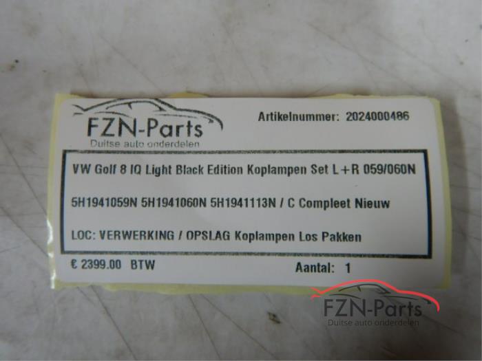 Koplampset links+rechts Volkswagen Golf (24459639)