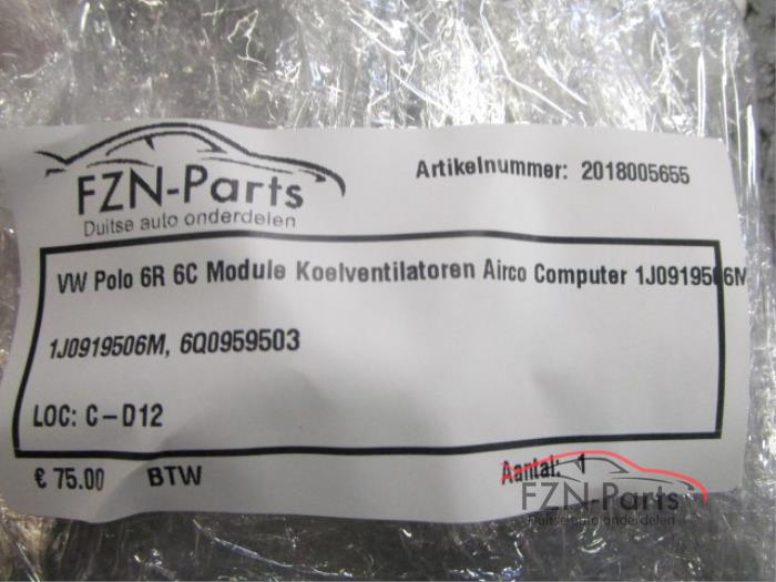 VW Polo 6R 6C Module Koelerventilatoren Airco Computer