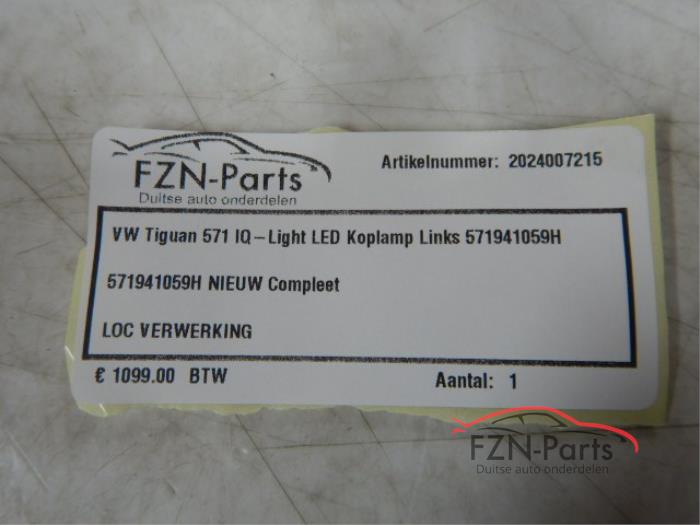 VW Tiguan 571 IQ-Light Led Koplamp Links