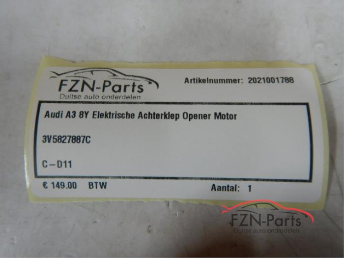 Audi A3 8Y Elektrische Achterklep Opener Motor