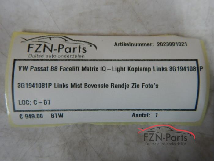 VW Passat B8 Facelift Matrix IQ-Light Koplamp Links L