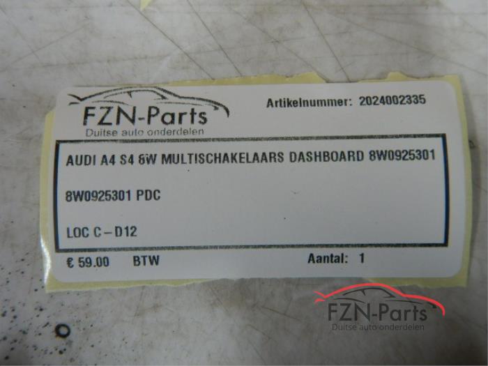 Audi A4 S4 8W Multischakelaars Dashboard