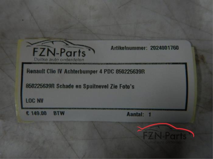 Renault Clio IV Achterbumper 4PDC
