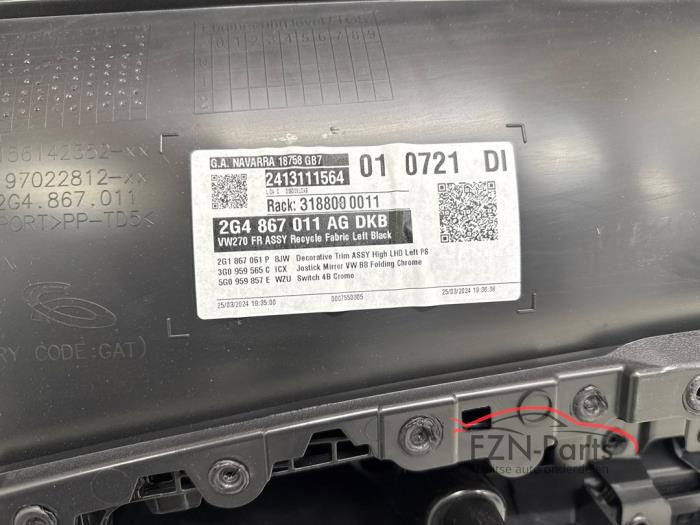 VW Polo 2G Deurpaneel links-voor Stof Verlicht