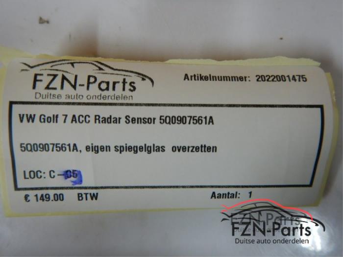 VW Golf 7 ACC Radar Sensor