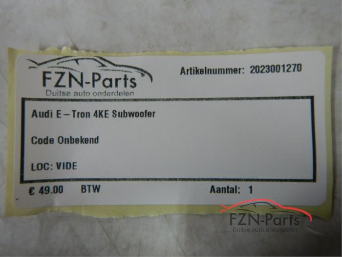 Audi E-Tron 4KE Subwoofer