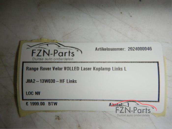 Range Rover Velar Volled Laser Koplamp Links L