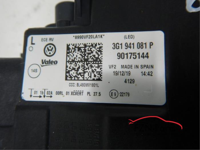 VW Passat B8 Facelift Matrix IQ-Light Koplamp Links L