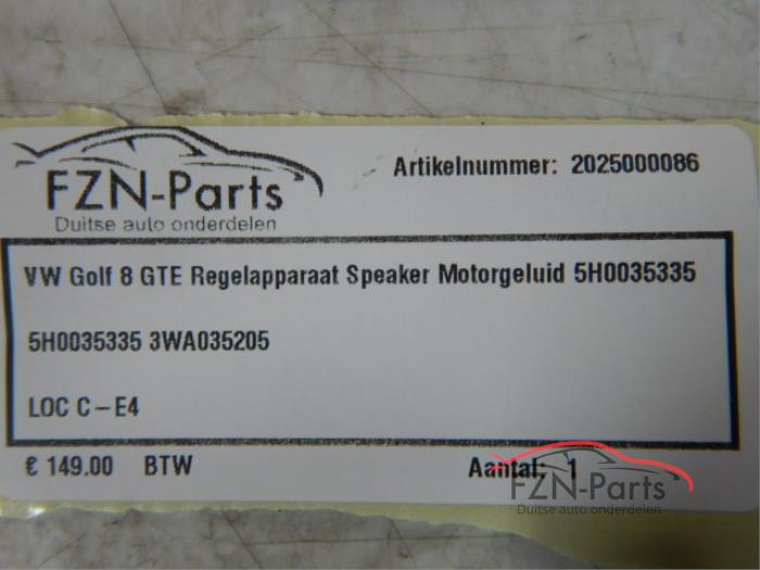 Luidspreker Volkswagen Golf (22743430)