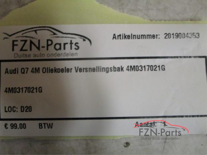 Audi Q7 4M Oliekoeler Versnellingsbak