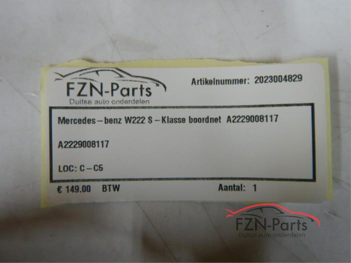 Mercedes-Benz S-Klasse W222 Boordnet