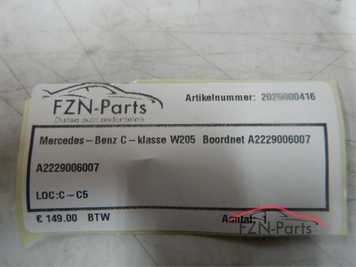 Mercedes Benz C-Klasse W205 Boordnet