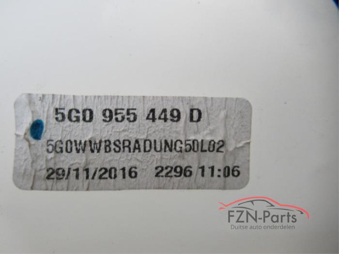 VW Golf 7 Ruitenvloeistoftank RVS Tank