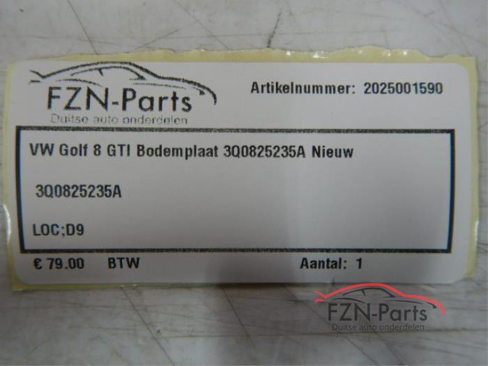 VW Golf 8 GTI Bodemplaat