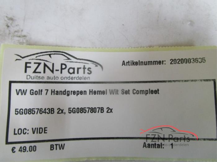 Handgrepenset Volkswagen Golf (22739822)