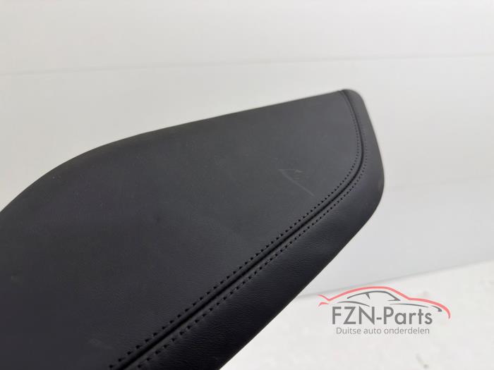 Audi A6 	4G C7 Afdek afdekking middenconsole Leer Leder zwart stiksel