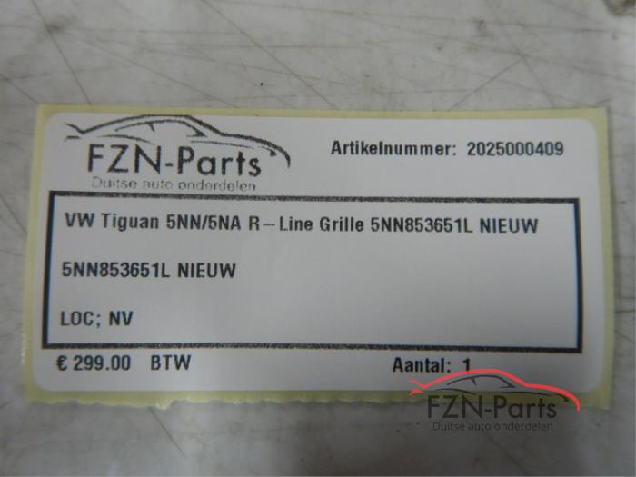 VW Tiguan 5NN/5NA R-Line Grille NIEUW