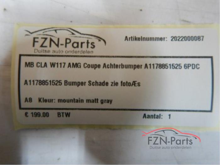 Mercedes-benz CLA W117 AMG achterbumper 6PDC