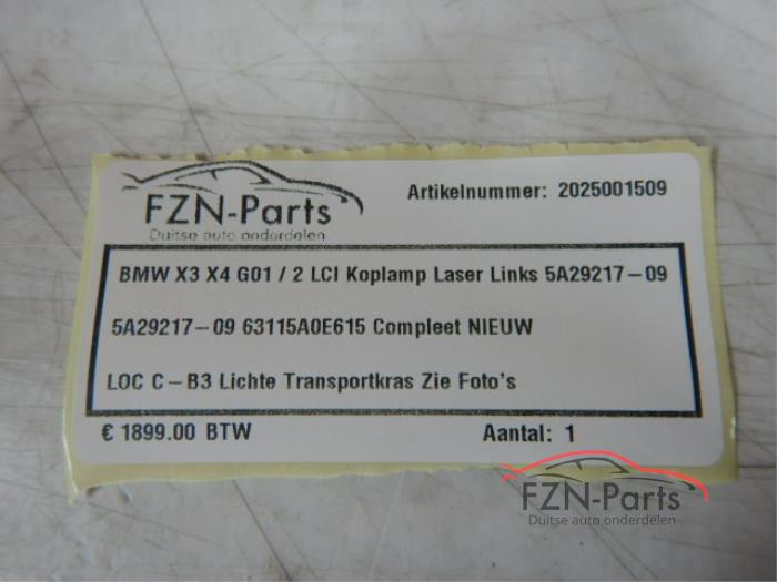 BMW X3 X4 G01 G02 LCI Koplamp Laser Links