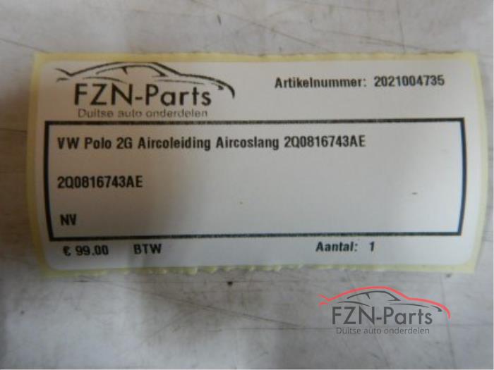 VW Polo 2G Aircoleiding aircoslang