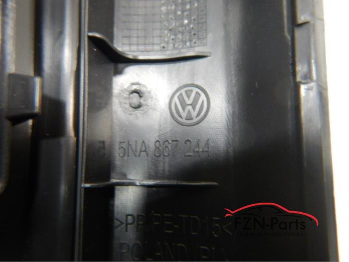 VW TIguan 5NA B-stijl afdekkap Rechts Zwart