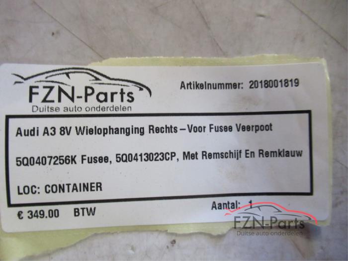 Wielophanging rechts-voor Audi A3 (22729725)