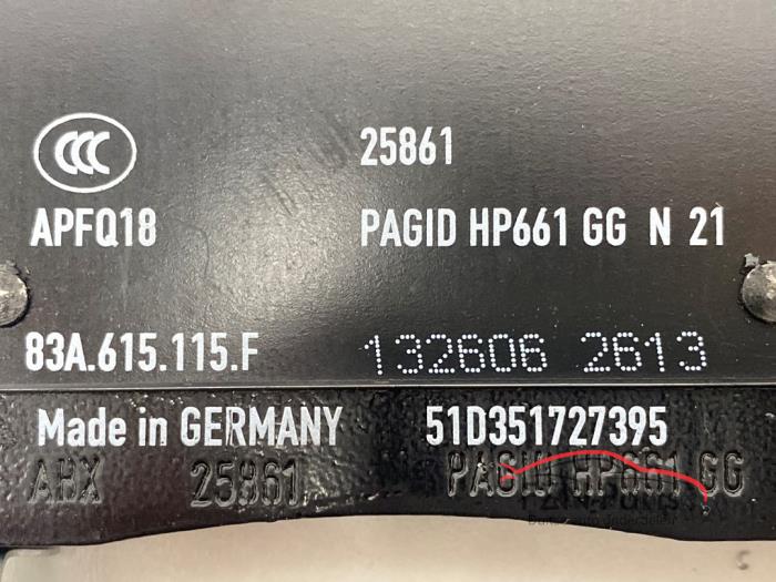 Audi RS3 RSQ3 8Y 83A Remblokken set 4x voorzijde origineel