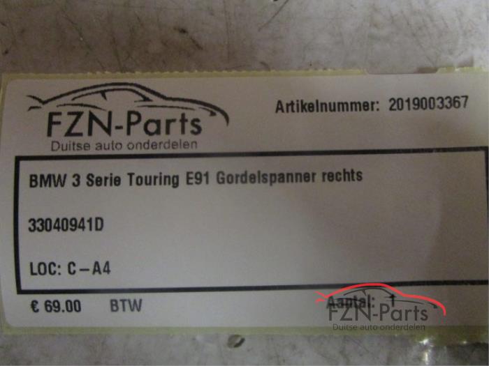 BMW 3 Serie Touring E91 Gordelspanner Rechts