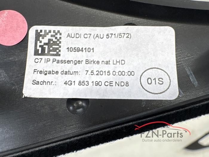 Audi a6 4g c7 Facelift Interieurlijsten Set compleet birke mat hout