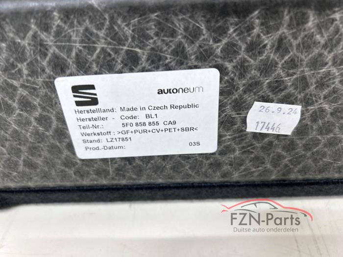 Seat Leon 5F0 Laadvloer bagageruimte zwart