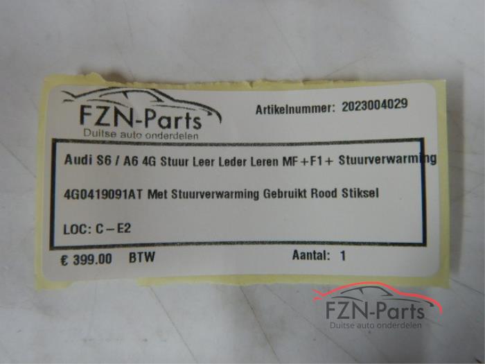 Audi S6/A6 4G Stuur Leer Leder Leren MF+F1+Stuurverwarming