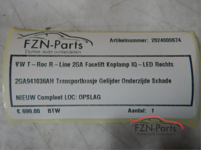 VW T-Roc R-Line 2GA Facelift Koplamp IQ-Led Rechts