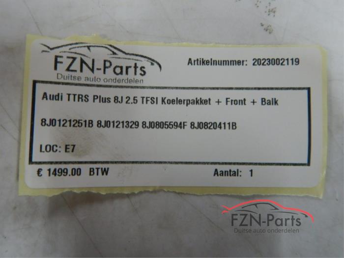 Audi TTRS Plus 8J 2.5 TFSI Koelerpakket+Front+Balk