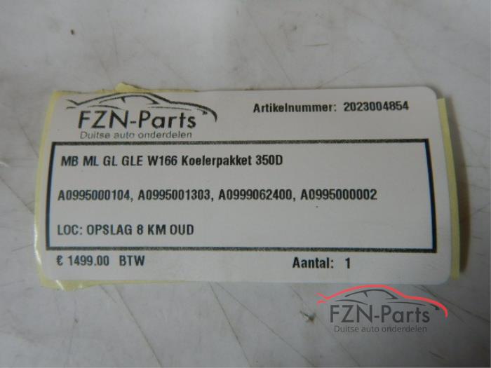 Mercedes Benz ML GL GLE W166 Koelerpakket 350D