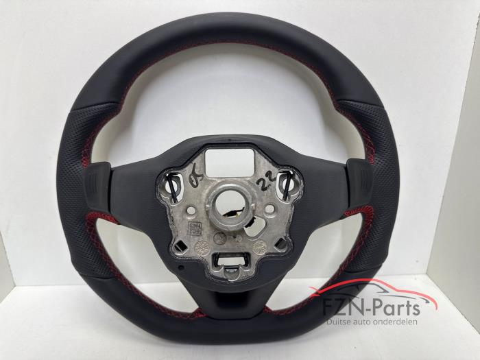 VW Golf 8 GTI Stuur Leer Leder Rood Stiksel MF+F1+ACC Verwarmd