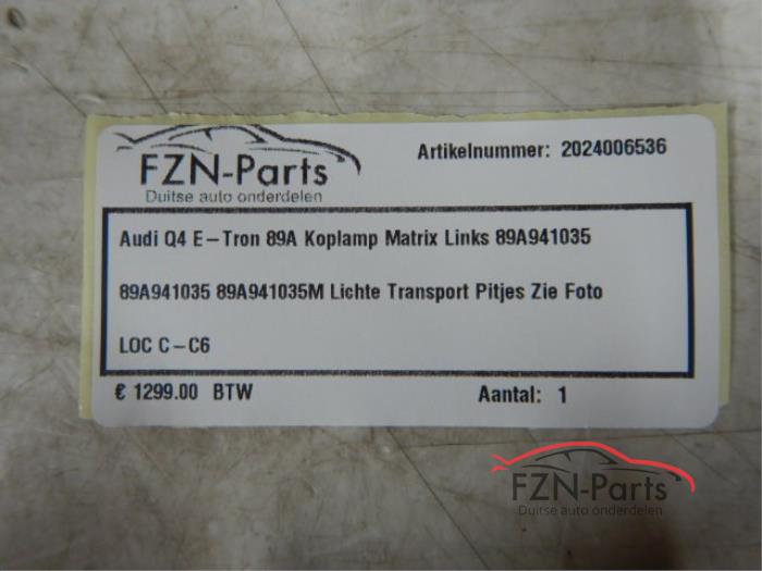 Audi Q4 E-Tron 89A Koplamp Matrix Links