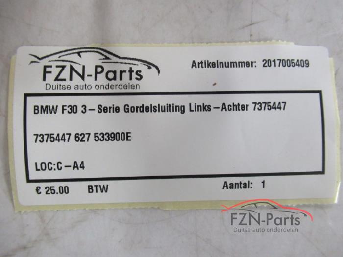 BMW F30 3-Serie Gordelsluiting Links-achter
