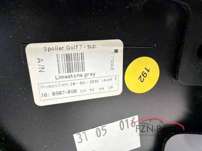 VW Golf 7 R R-Line/GTD/GTI spoiler Achterklep LA7N