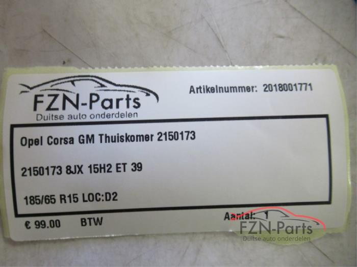 Opel Corsa GM Thuiskomer